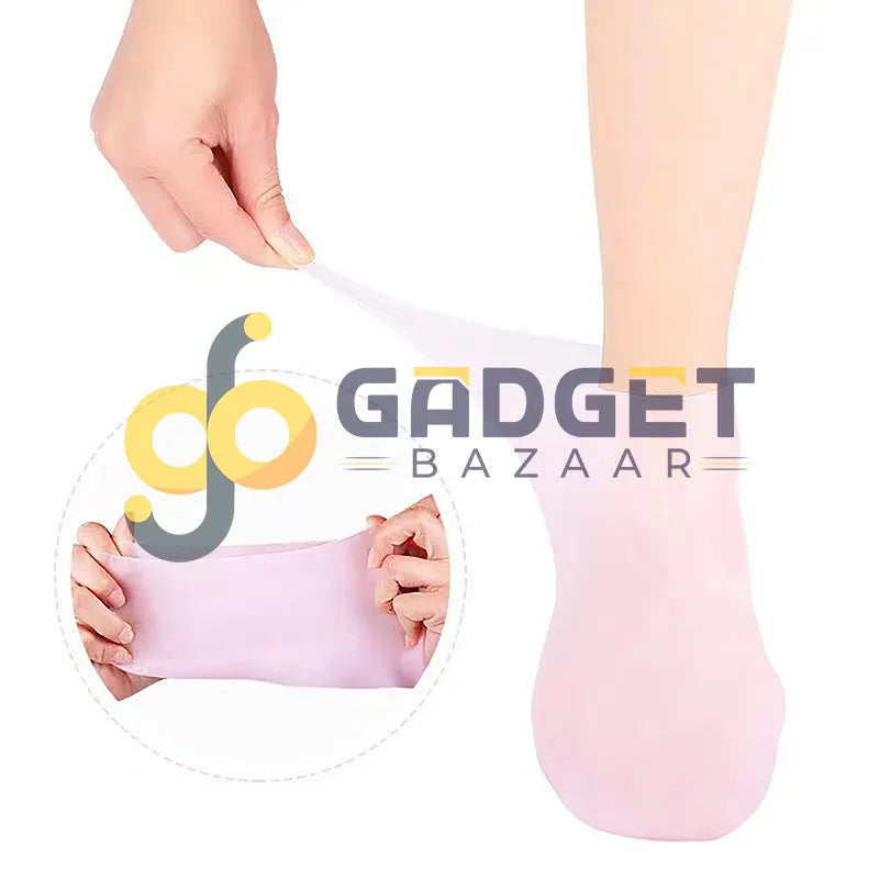 1 pair silicone moistorizer jel socks