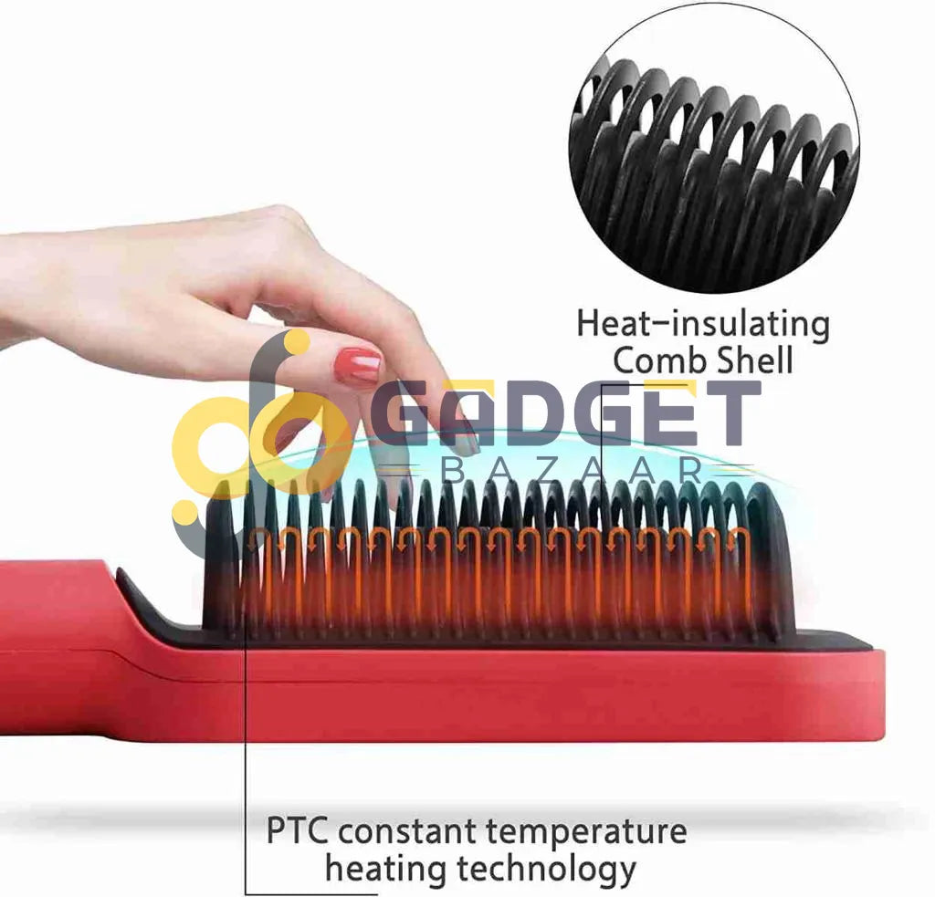 hair straighner brush